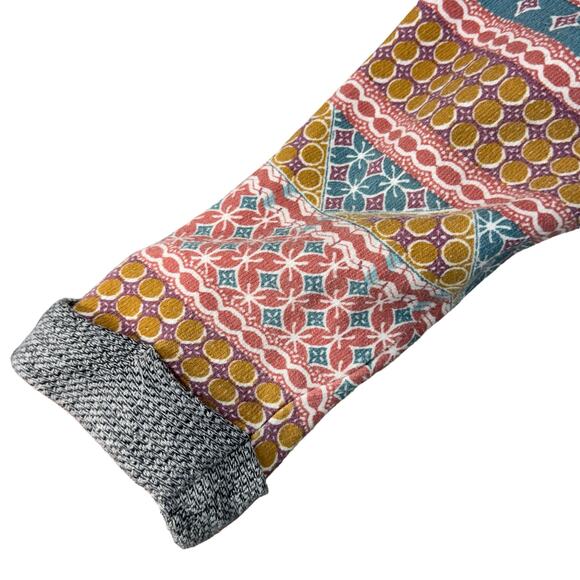 Anthropologie Saturday Sunday Medium Lesia Sweatshirt Hoodie Pullover 3/4 Sleeve - Picture 4 of 12